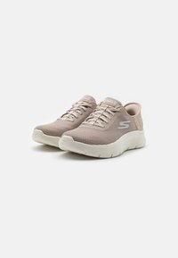 Skechers Performance GO WALK FLEX SLIP IN - Walking trainers - taupe