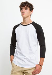 Henry Tiger CLASSIC 3/4 SLEEVE RAGLAN - Långärmad tröja - white /black