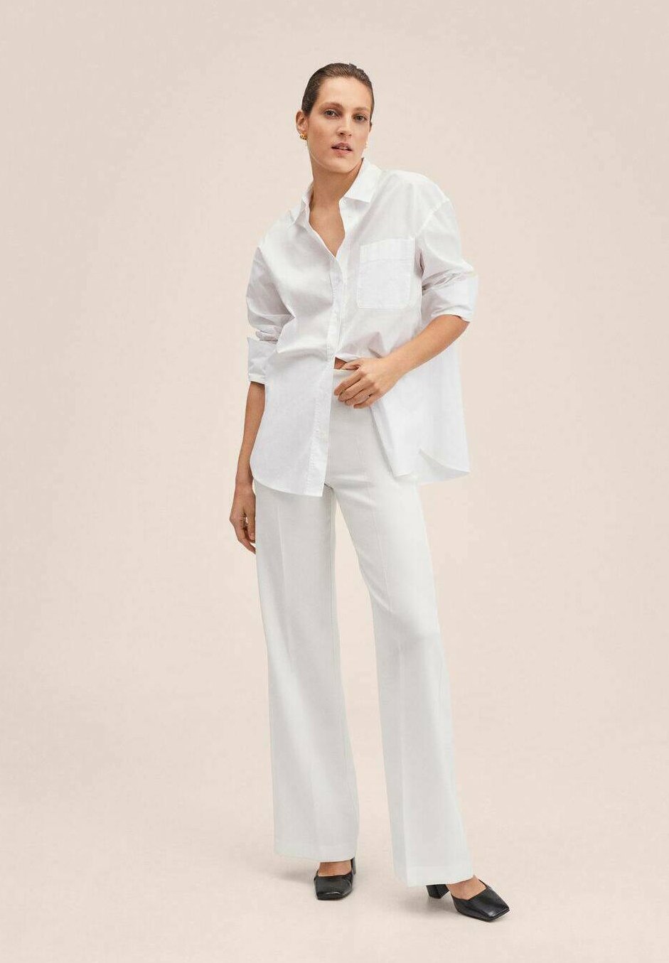 Mango PALACHIN - Pantaloni - ecru/avorio - Zalando.it