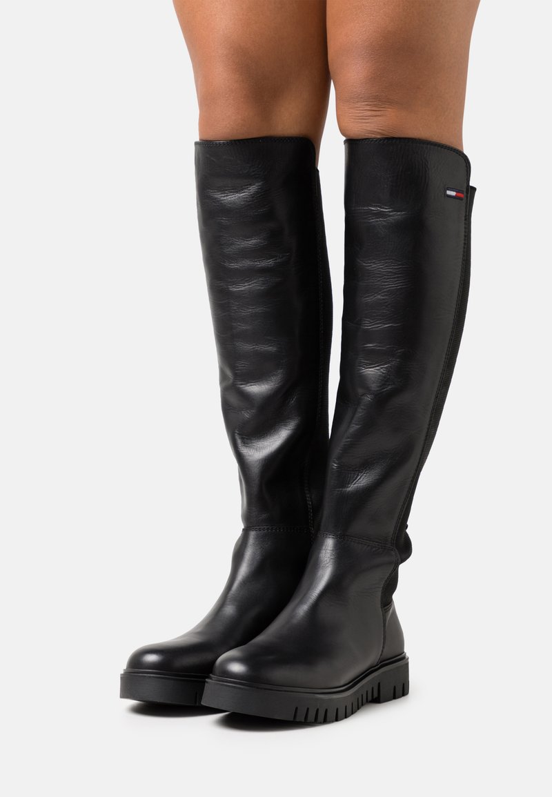 Tommy Jeans LONG BOOT Overtheknee boots black Zalando