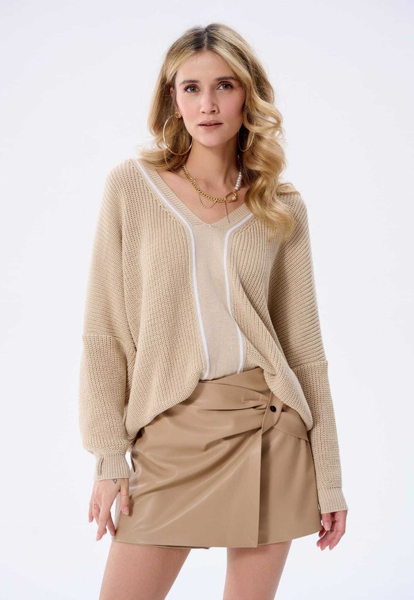 Strickpullover - beige