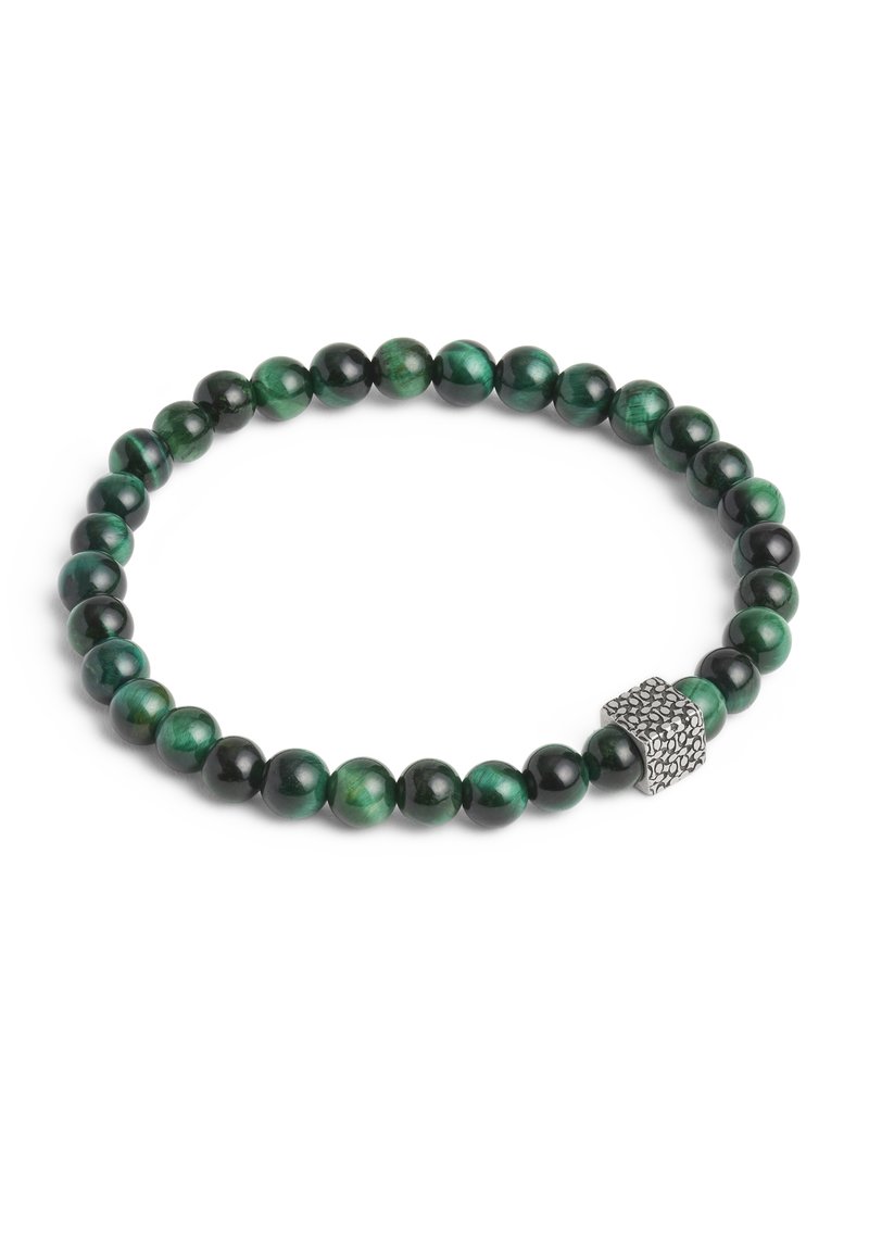 COACH SIGNATURE  TIGER'S EYE  STRETCH 
 - Bracelet - dark green