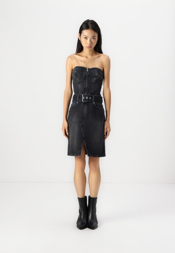 BANDEAU DRESS - Jeanskleid