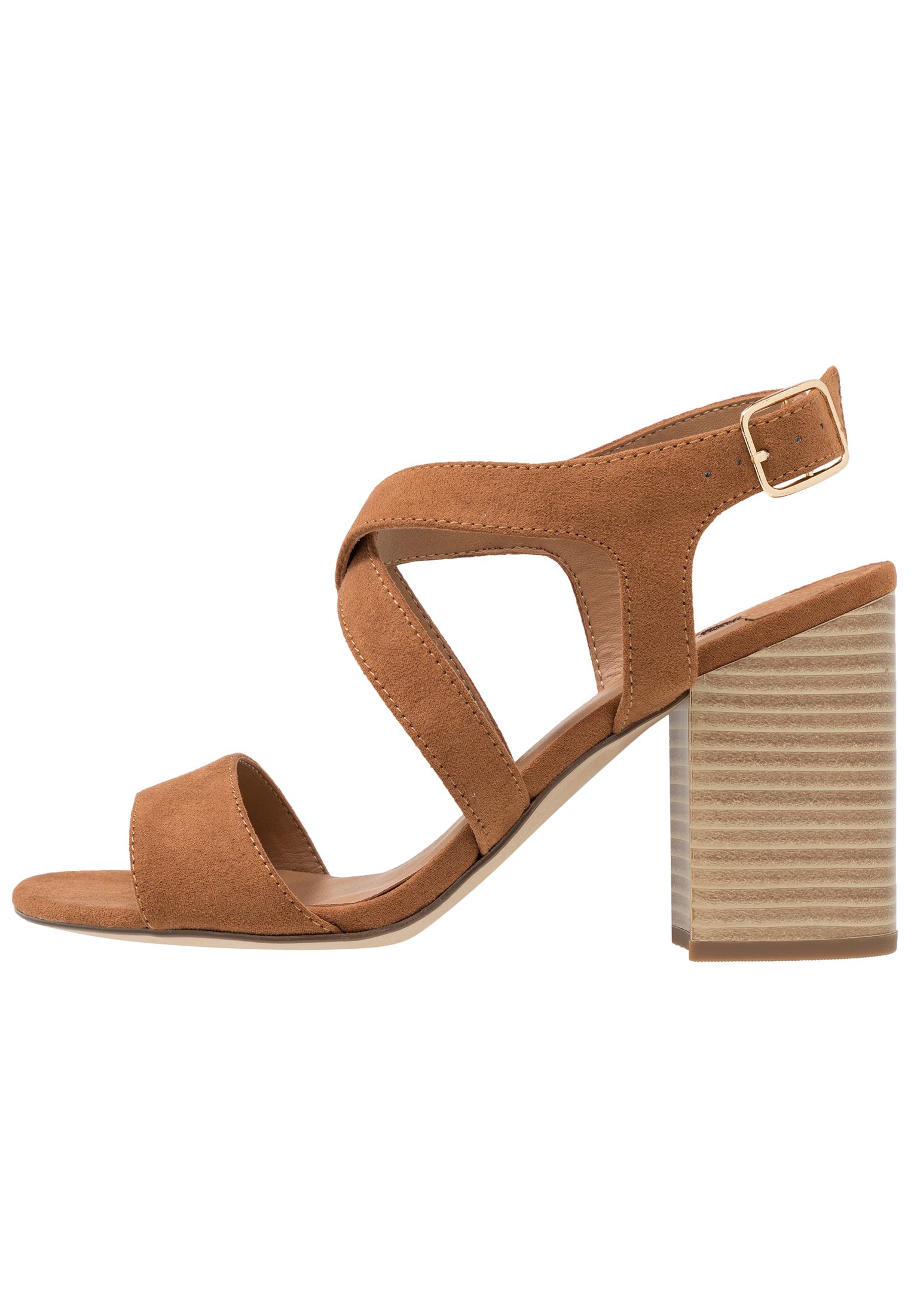 wide fit tan heeled sandals