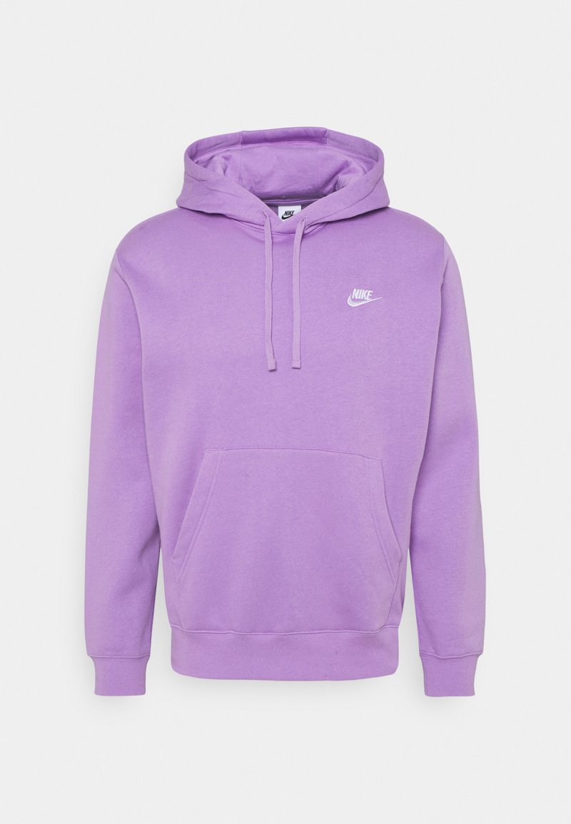 Nike Sportswear SPORTSWEAR CLUB FLEECE - Sweatshirt com capuz - violet star/white