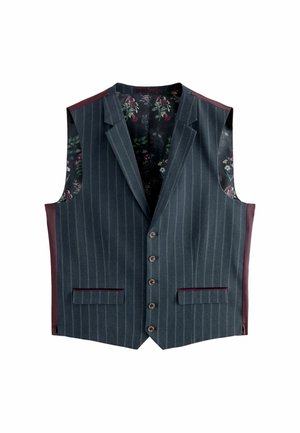 Next REGULAR FIT - TAILORED FIT TRIMMED STRIPE - Weste - blue