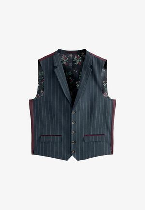Next REGULAR FIT - TAILORED FIT TRIMMED STRIPE - Väst - blue