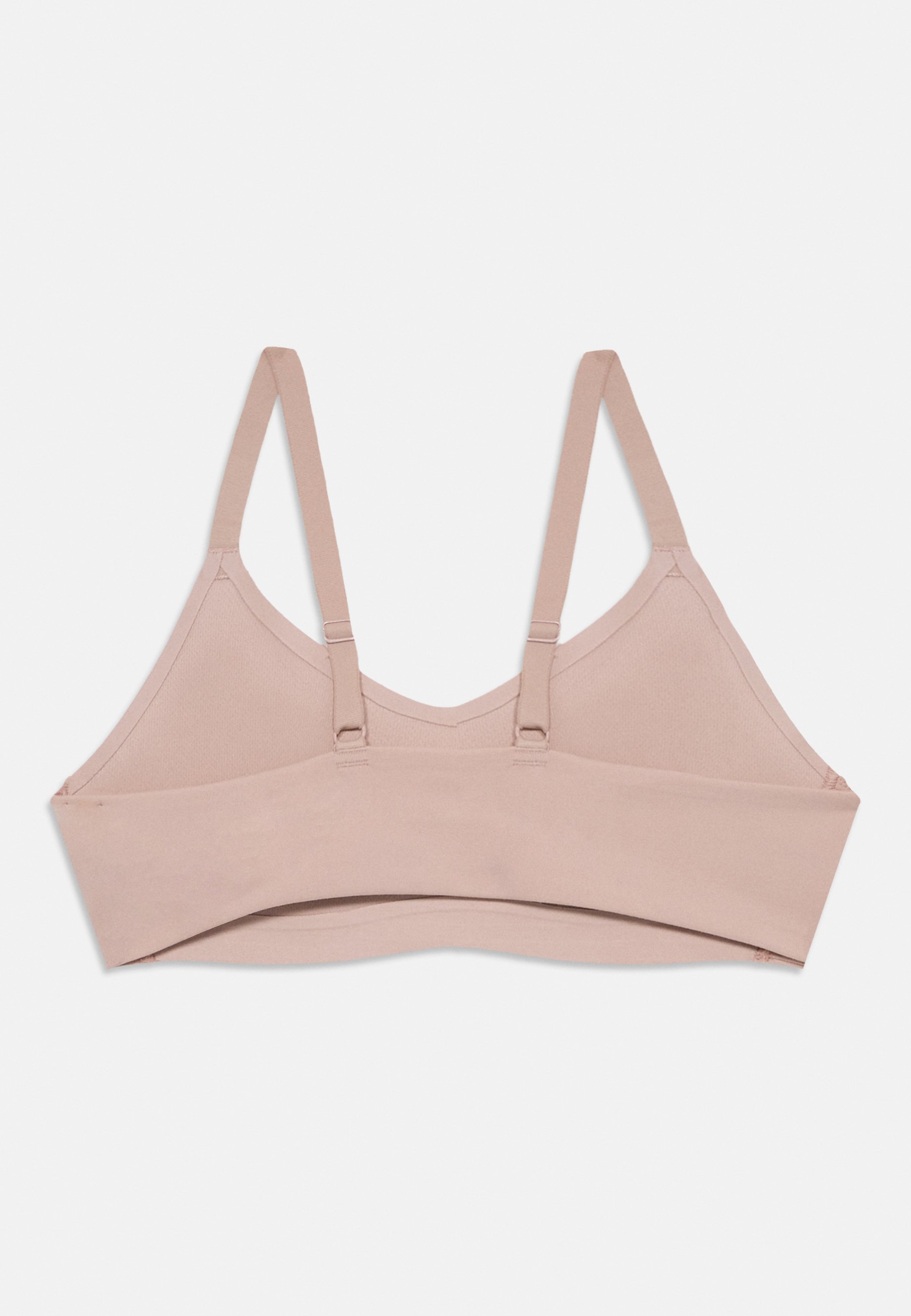 nike sports bra nude