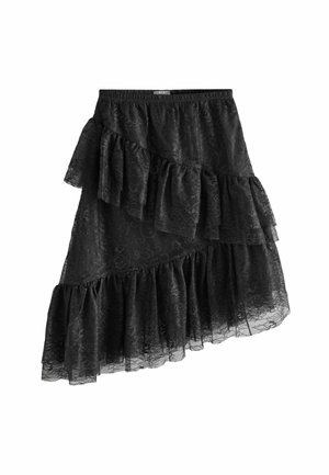 REGULAR FIT - A-linjekjol - black