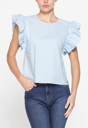 Carrera Jeans, BLOUSE GATHERED SLEEVES - Camicetta - windsurfer