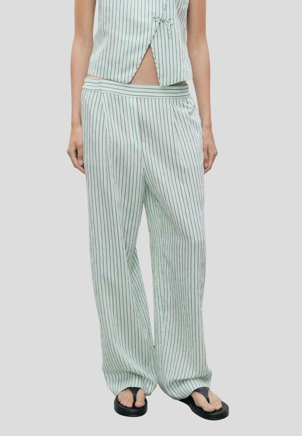 STRIPED FLOWY - Trousers