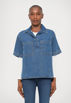 THE HI LOW SHIRT - Bluse - blue