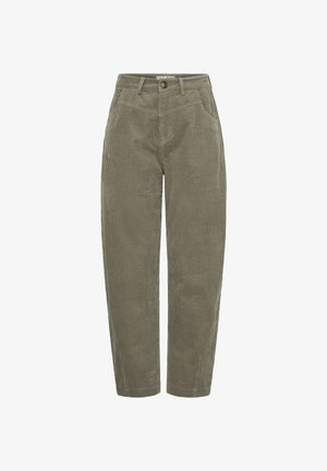 PULZ, PZEY UHW TAPERED LEG - Pantaloni - vetiver