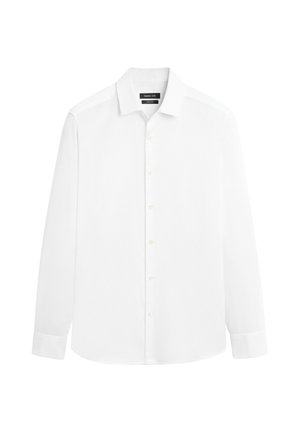 Massimo Dutti, Textured 100% Cool Wool Trousers - Overhemd - white