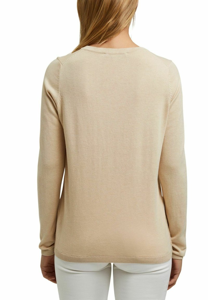 Damen Strickjacken | edc by Esprit COO Strickpullover beige - BI36532 Damen Strickjacken | edc by Esprit COO Strickpullover beige - BI36532