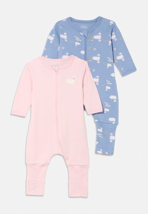 NBFNIGHTSUIT SWAN 2 PACK - Šliaužtinukai - light pink/light blue