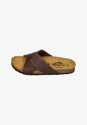PLAKTON, PLAKTON DAMEN PANTOLETTEN BIBI 181051 COFFEE - Mules - coffee