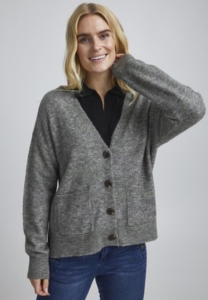 FREMDEBBI 2 CARDIGAN - Chaqueta de punto - desert sage melange