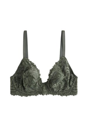 Next, DD+ NON PADDED PLUNGE FIT - LACE ULTIMATE COMFORT BRA - Triangle bra - green
