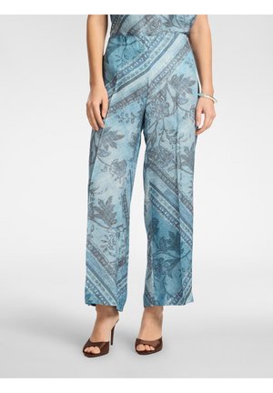Elena Mirò PANTALONI STAMPATI - Pantalon classique - blu