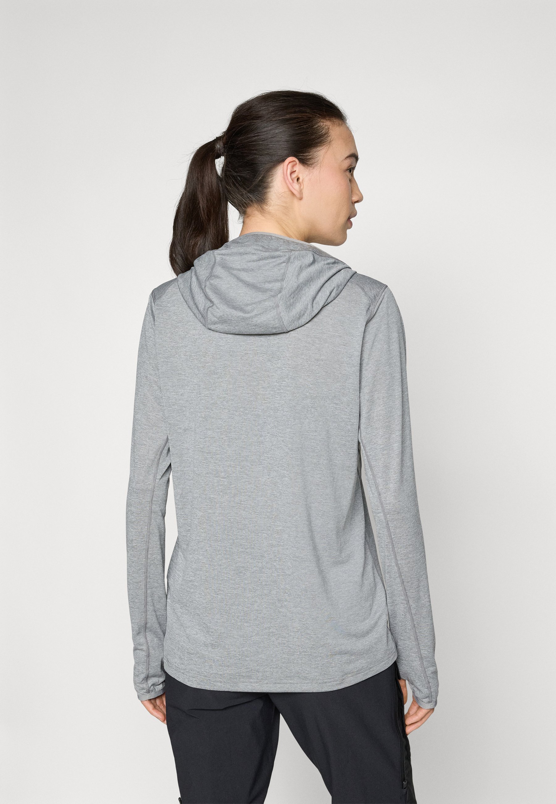 Fjällräven ABISKO SUN HOODIE - Långärmad tröja - shark grey
