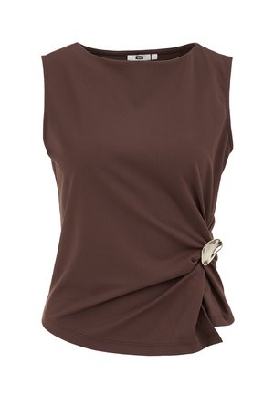 WE Fashion, Top - dark brown