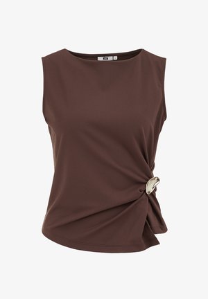 WE Fashion, Top - dark brown