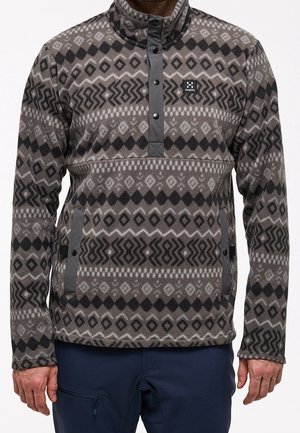 Fleece trui - dark grey