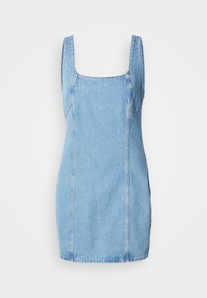Calvin Klein Jeans SCOOP NECK DRESS - Spijkerjurk - evening blue