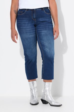 Angel of Style, 7/8 CLAIRE STRETCHKOMFORT GESCHNITTENER SAUM 5-POCKET - Džíny Slim Fit - blue stone