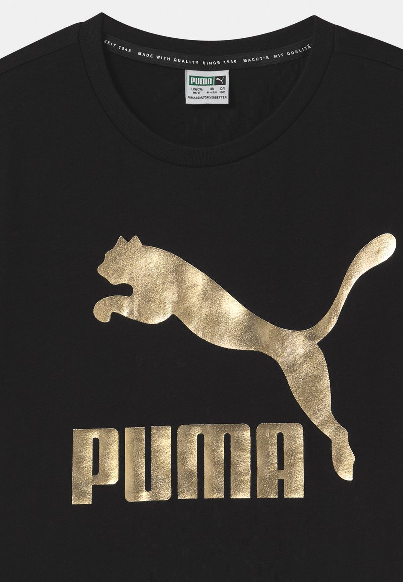 Puma CLASSICS LOGO TEE UNISEX Print T-shirt puma black/black