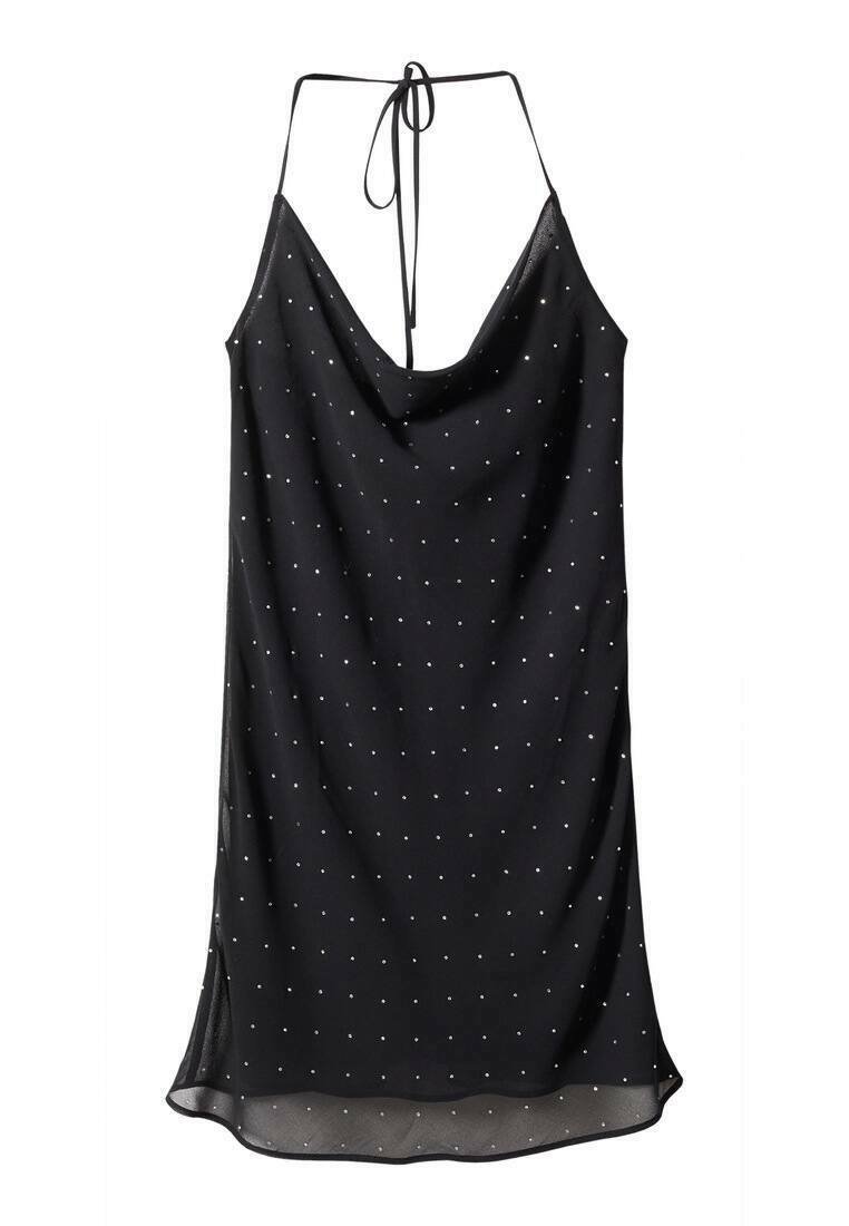 Mango Cocktailjurk zwart Mango Cocktailjurk zwart