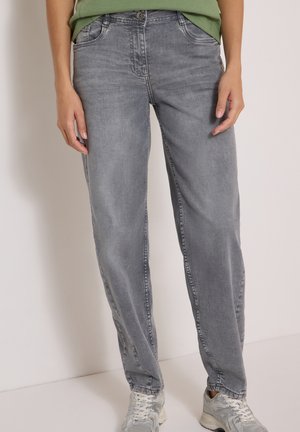 Cecil, HIGH WAIST BARREL LEG JEANS IM LOOSE FIT - Wide Leg - light grey wash