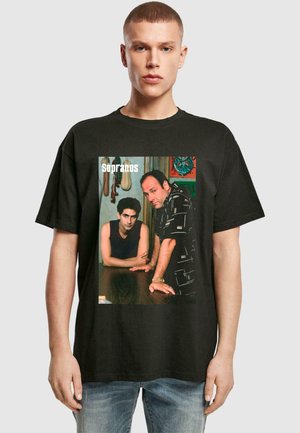 THE SOPRANOS - TONY & CHRISTOPHER HEAVY  - Print T-shirt - black