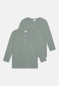 Lindex ESSENTIAL SOLID 2 PACK - Topper langermet - light dusty green