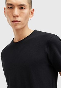 AllSaints FIGURE CREW - T-shirt basic - black