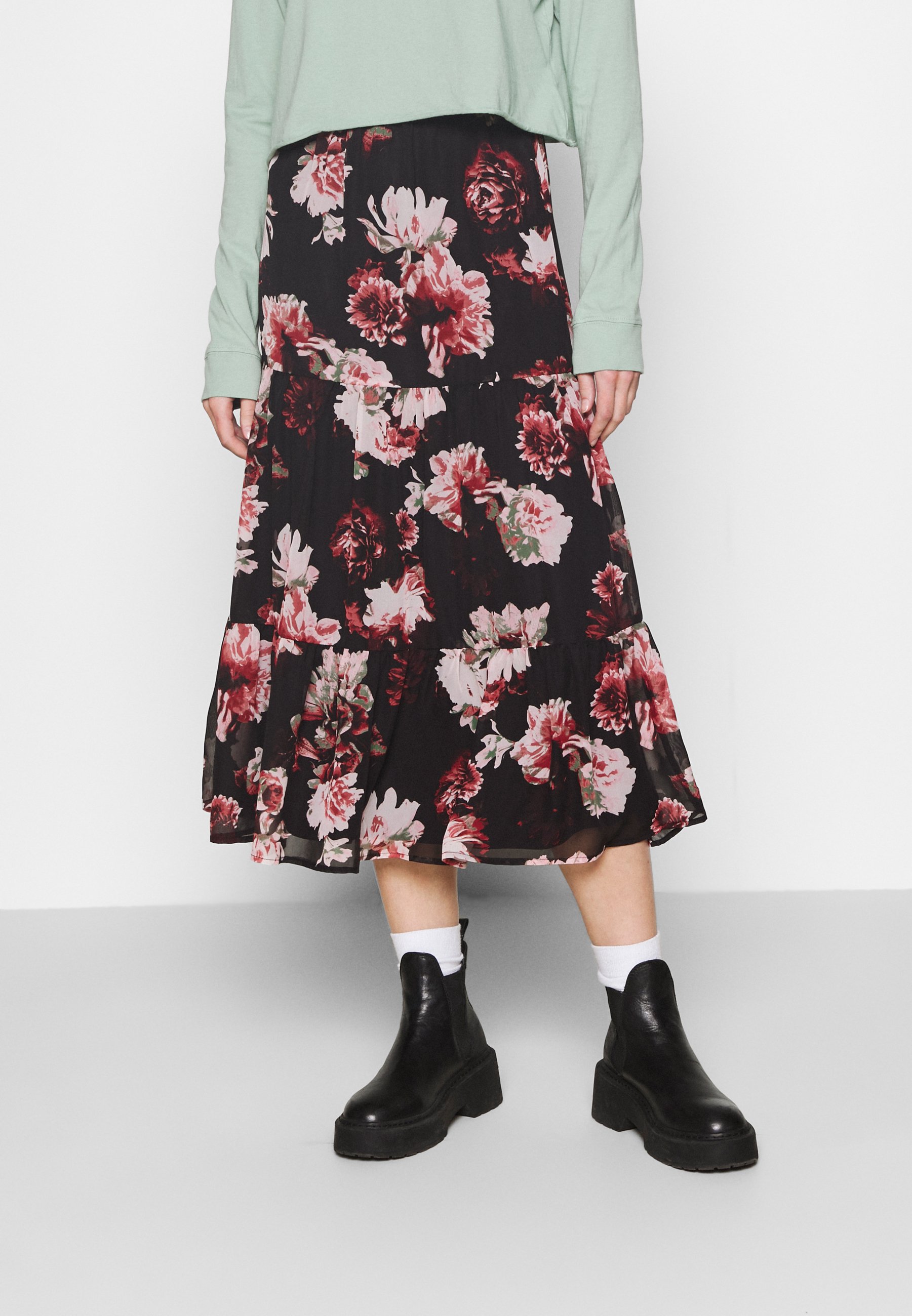 Donna ONLTILLY MIDI SKIRT - Gonna a campana Donna ONLTILLY MIDI SKIRT - Gonna a campana