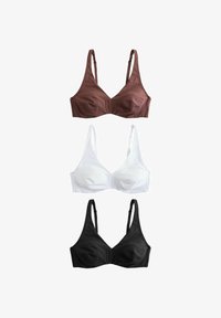 Unselected, black/white/chocolate nude