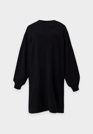 Vero Moda Curve, VMNANCY FUNNEL NECK DRESS - Рокля тип пуловер - black