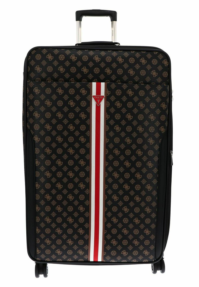 Guess VAN SANT Wheeled suitcase mocha logo/black Zalando