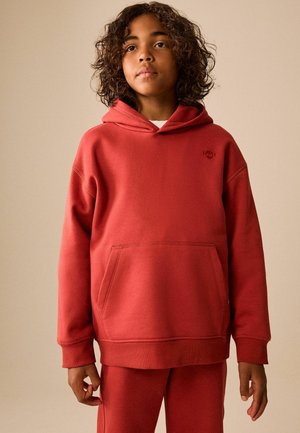 Next, REGULAR FIT - PLAIN JERSEY HOODIE . - Hoodie - rust skull