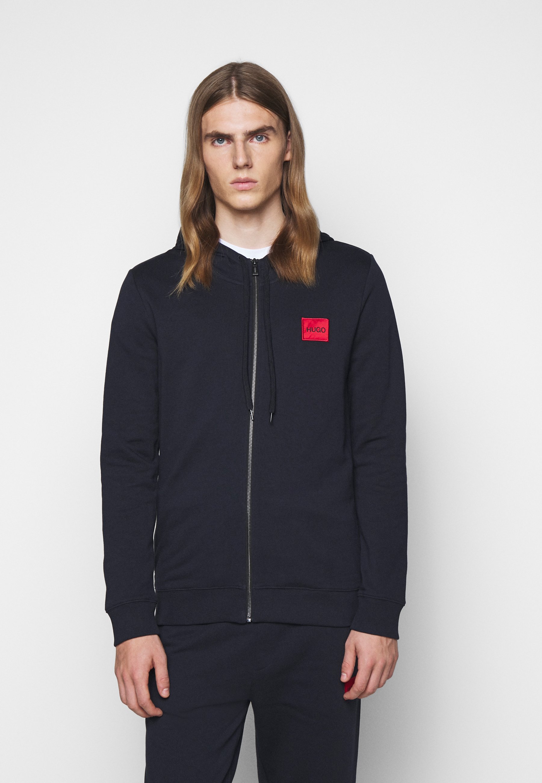 HUGO DAPLE - Zip-up hoodie - dark blue 