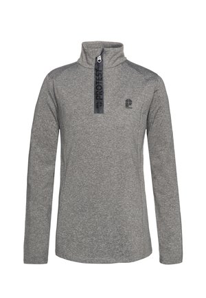 Protest Felpa in pile - dark grey melee
