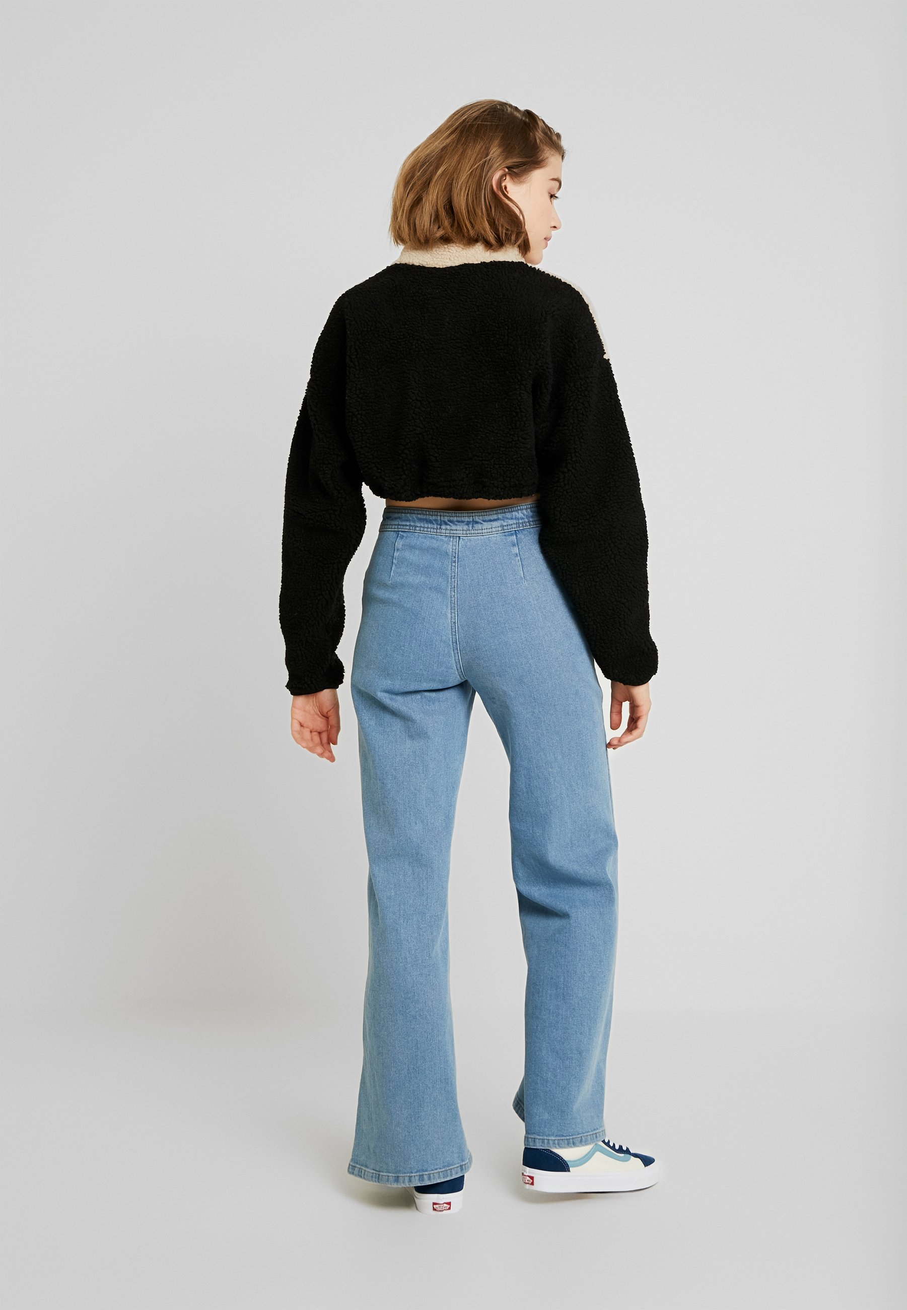 CROPPED TEDDY TRACK Sweater cream CROPPED TEDDY TRACK Sweater cream