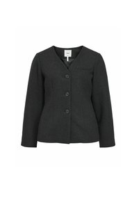 Object V-AUSSCHNITT - Blazer - dark grey melange