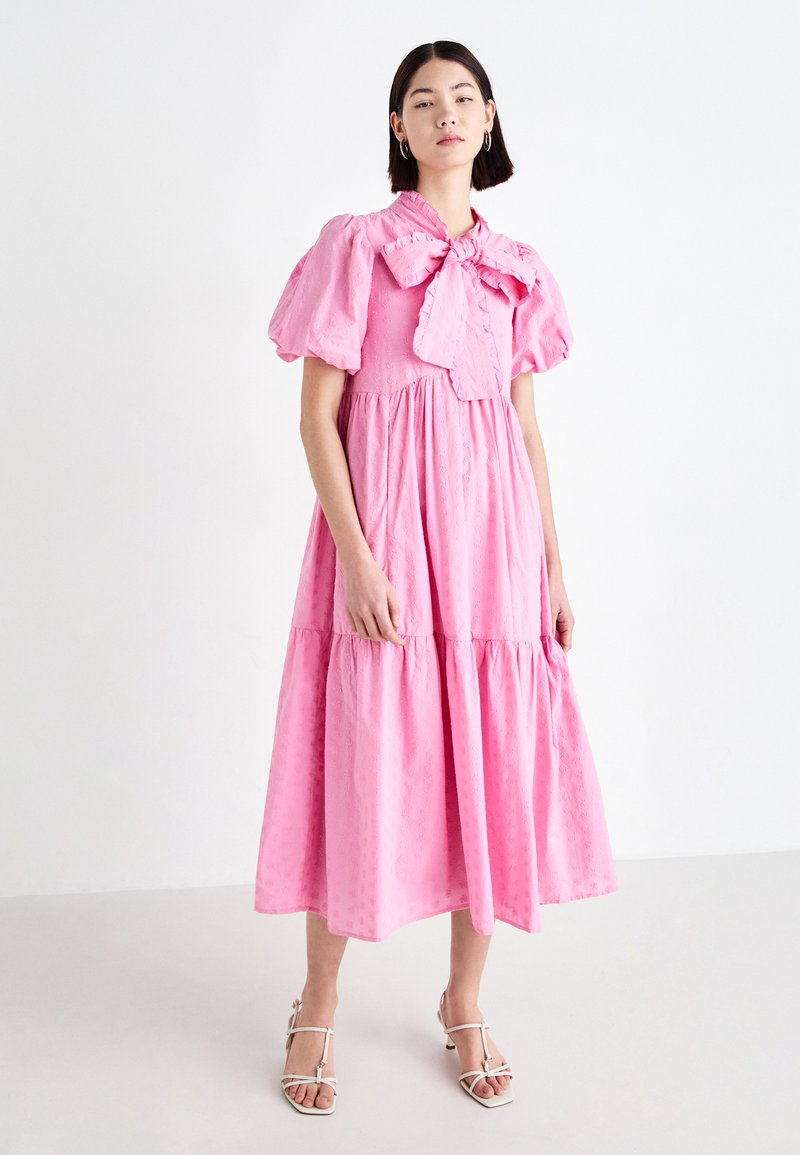 Sister Jane ONDA BOW MIDI DRESS - Kokteiļkleita/ballīšu kleita - pink