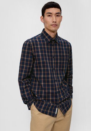 s.Oliver, KARO - Hemd - navy