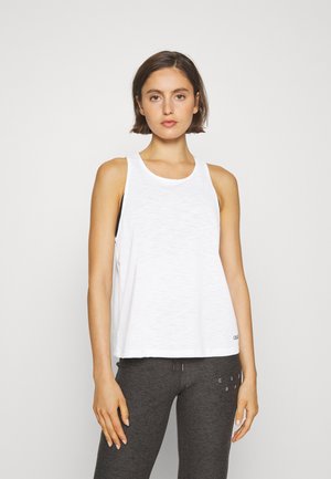 TEXTURE TANK OPEN BACK - Top - white
