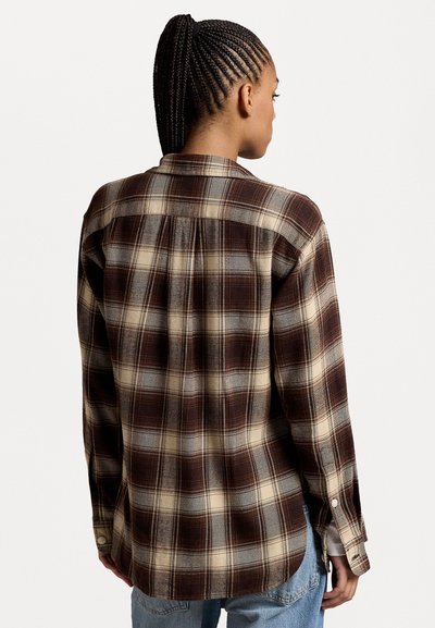 Polo Ralph Lauren RELAXED FIT PLAID COTTON SHIRT - Πουκαμίσα με κουμπιά - brown/cream multi