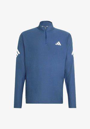 adidas Performance, ADI365 ZIP - Maglietta a manica lunga - tech indigo white